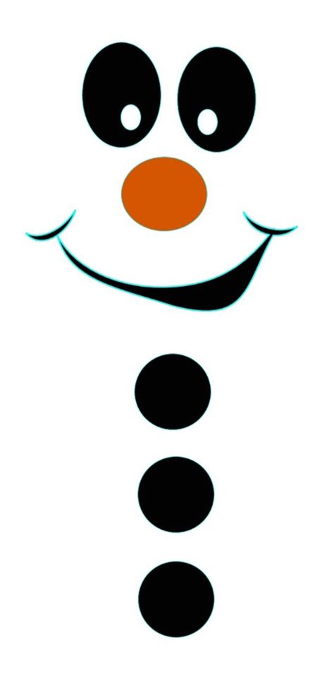 Free Printable Snowman Face Template